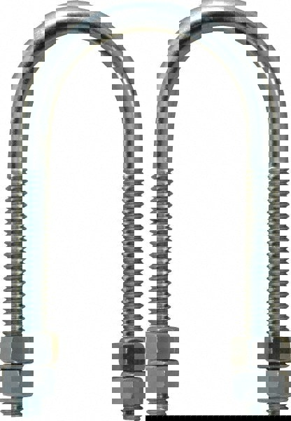 Round U-Bolt: Without Mount Plate, 3/8-16 UNC, 2-1/2